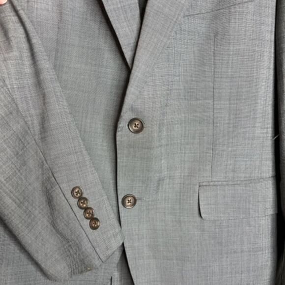 Alton Lane Single Breast Size 40S Wool Notch Lapel Blazer Gray - Picture 6 of 16